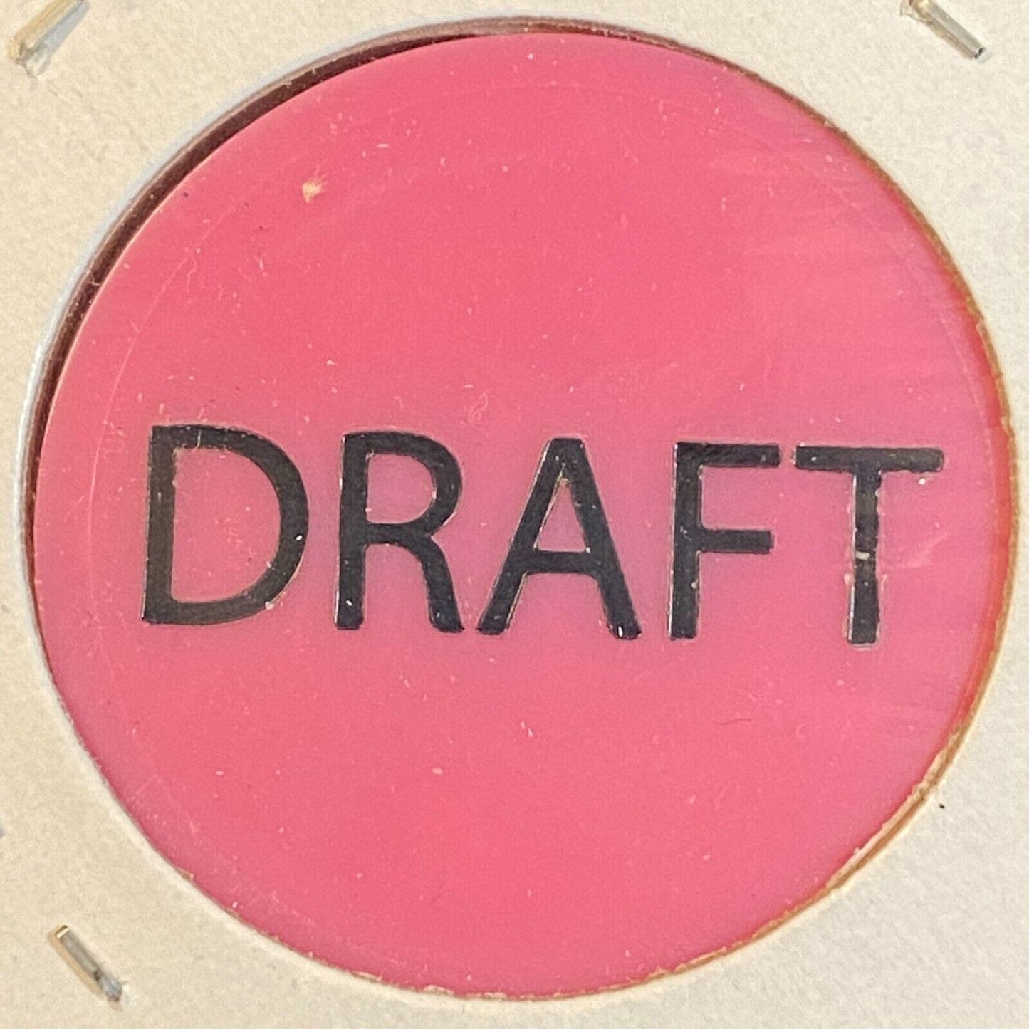 Johnsonburg, PA Piedmont Club c1970's-80's Plastic "Draft" Token