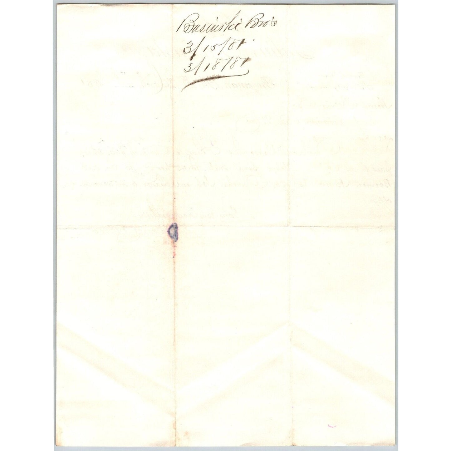 Julius Basinski (Stationers) Bozeman, MT 3/15 1881 ALS Letterhead Henry Elling*