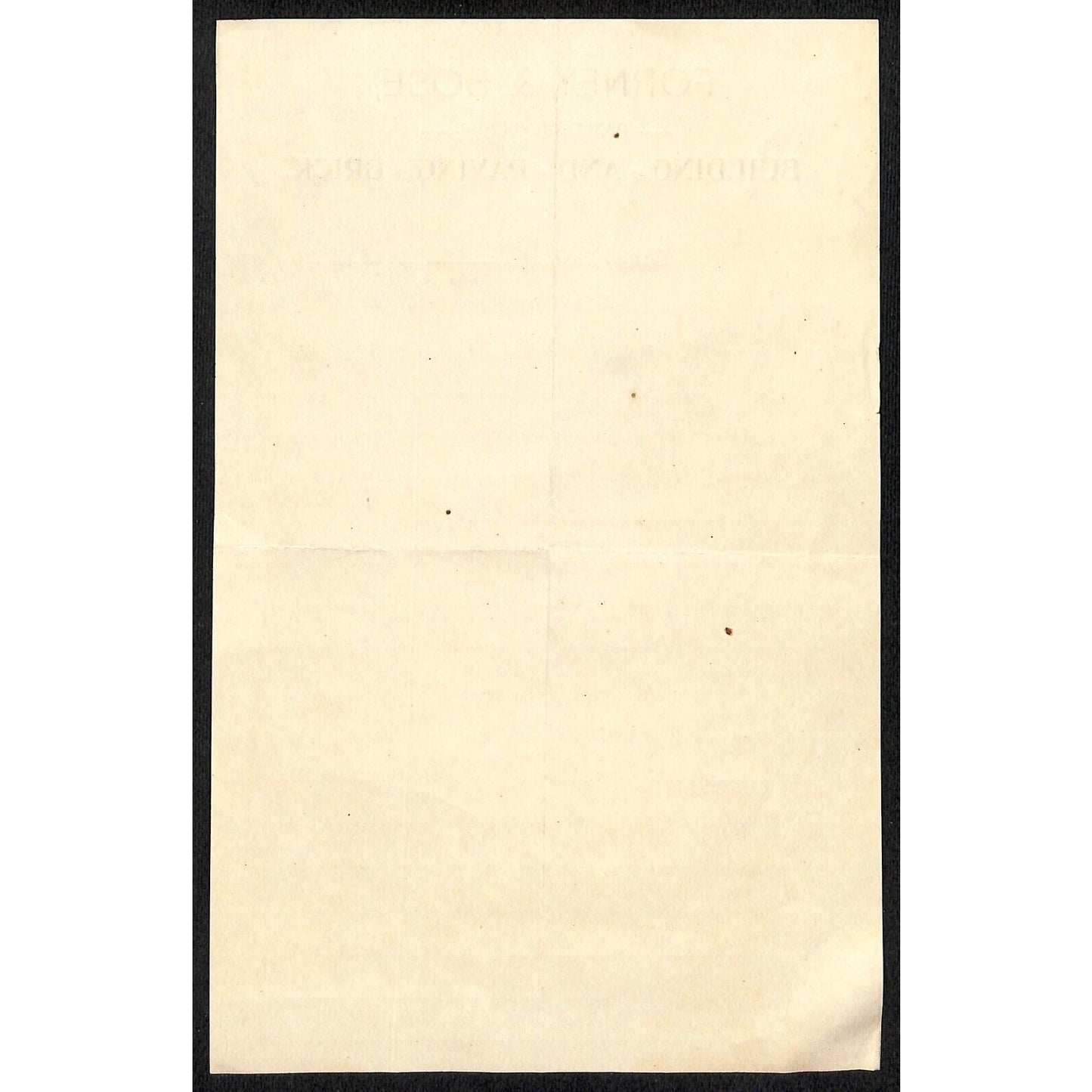Forney & Bose Building and Paving Brick Canal Dover, OH 1896 Letterhead ALS VGC