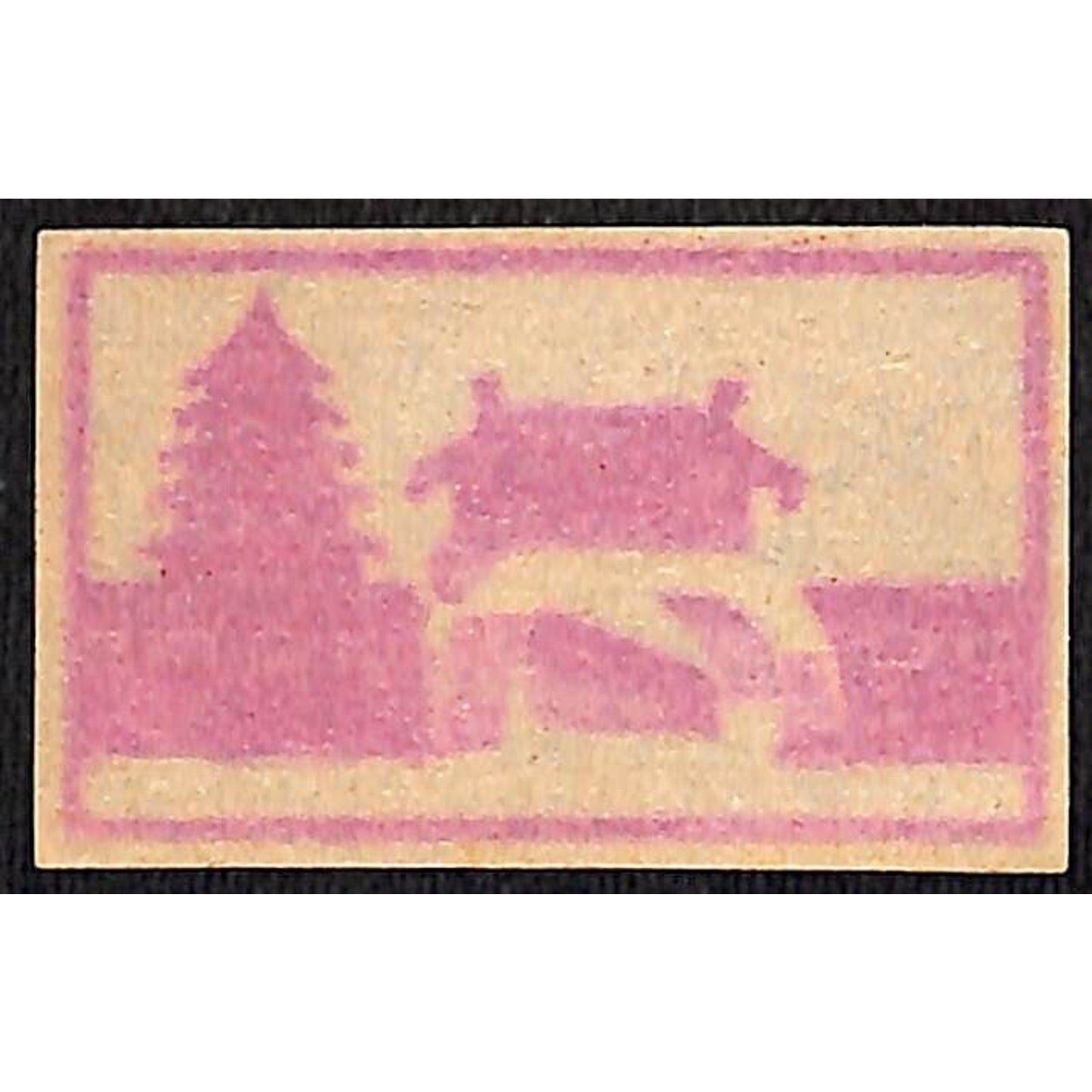 K. Harima Pagoda Made in Japan c1900-1920's Matchbox Label VGC