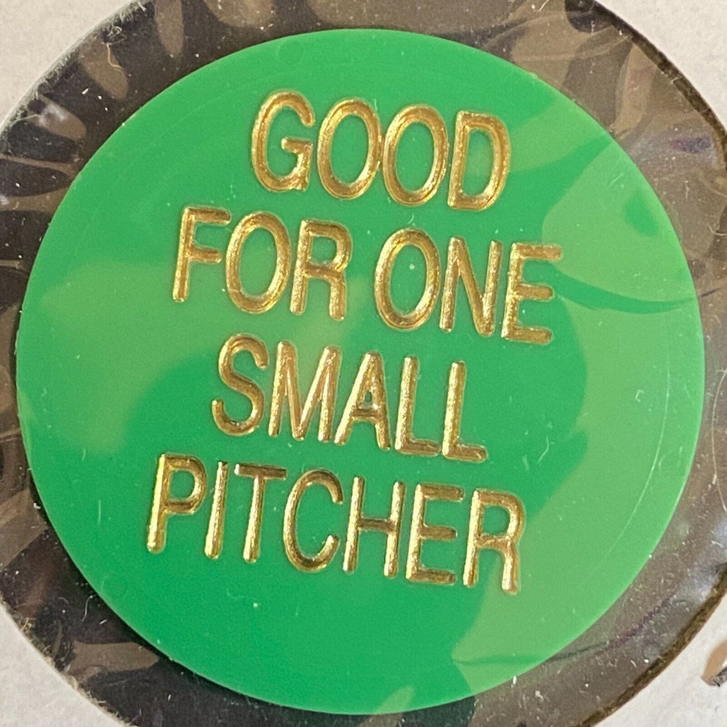 Hanover, PA F.O.E. 1406 c1970's-80's Plastic "One Small Pitcher" Token Eagle