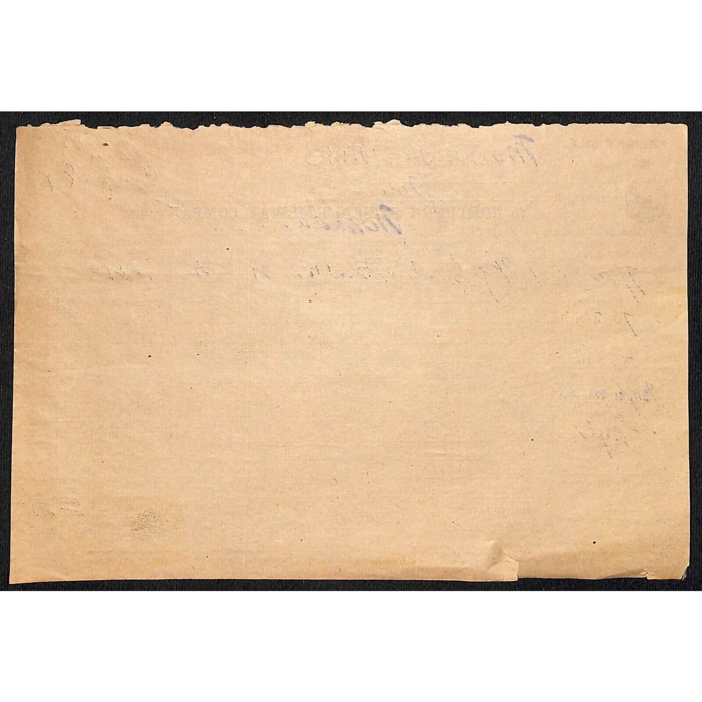 Northern Pacific Railway 1911 Freight Receipt for Printer's Matte? Pony, MT