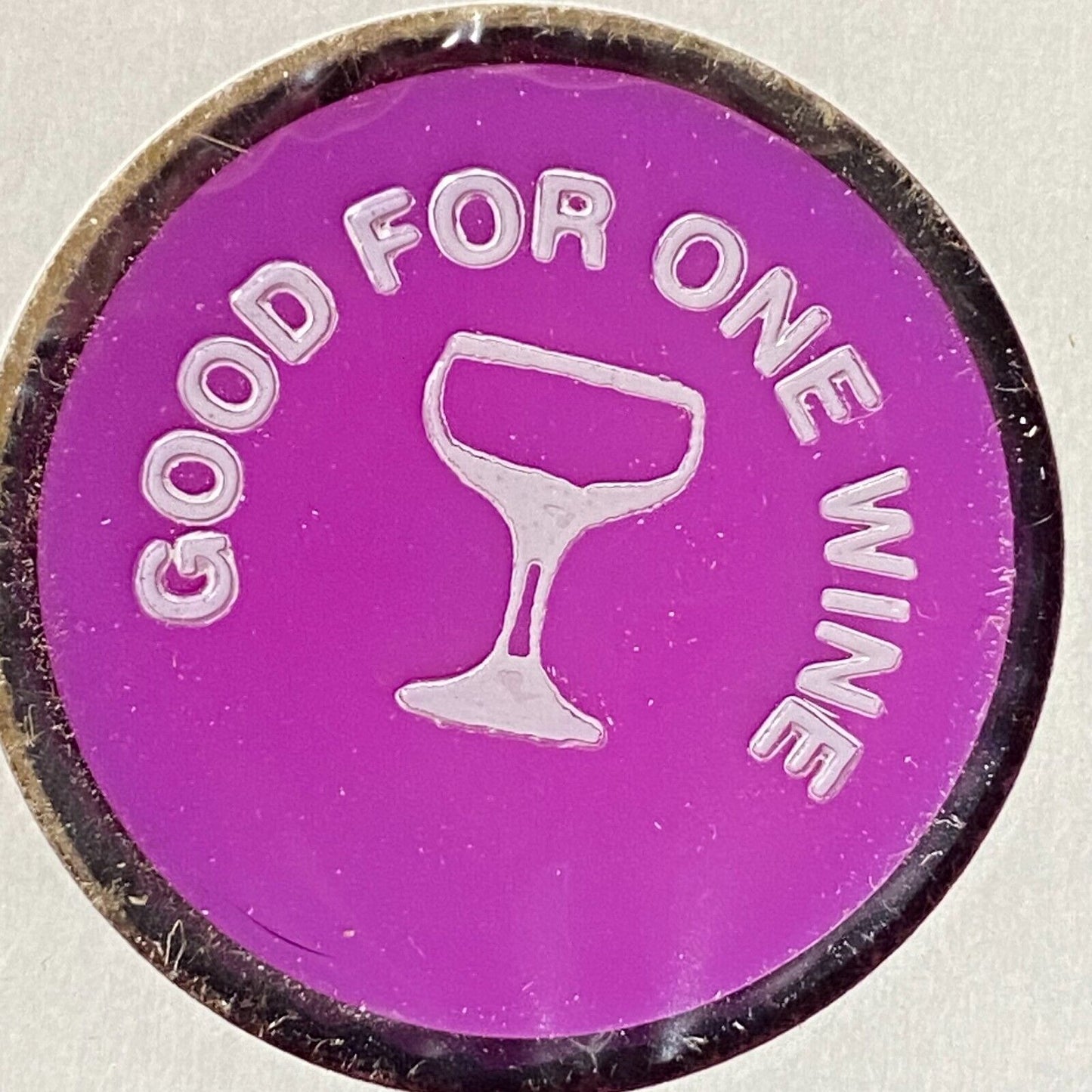 Bristol, PA Elks Lodge 970 Plastic Drink Token G/F One Wine