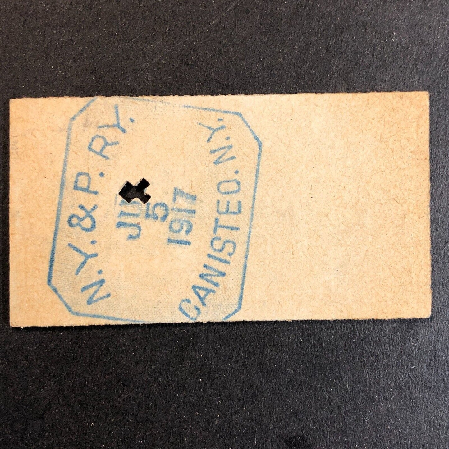 New York & Pennsylvania Railroad July 5 1917 Whitesville, NY Ticket #18223