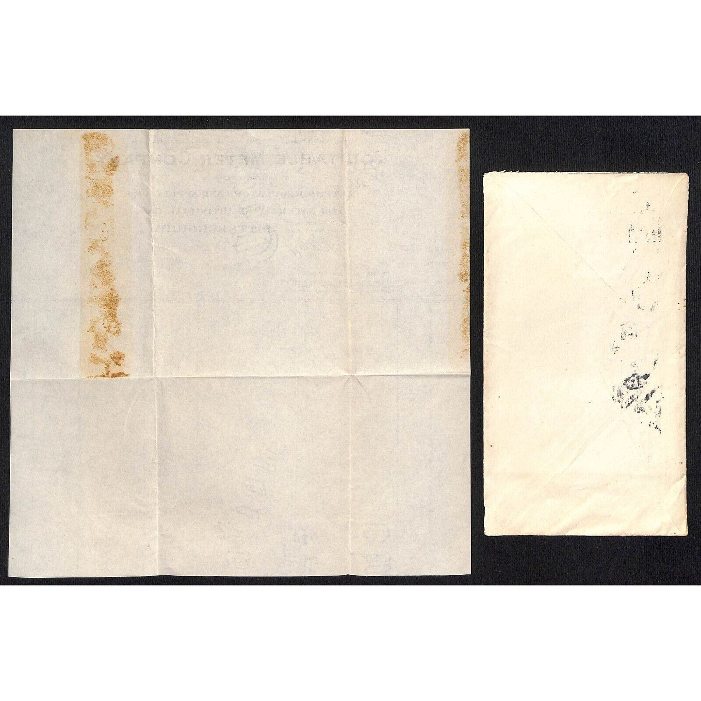 Equitable Meter Co Pitts. Samuel Wang Co* North Georgetown 1914 Billhead & Cover