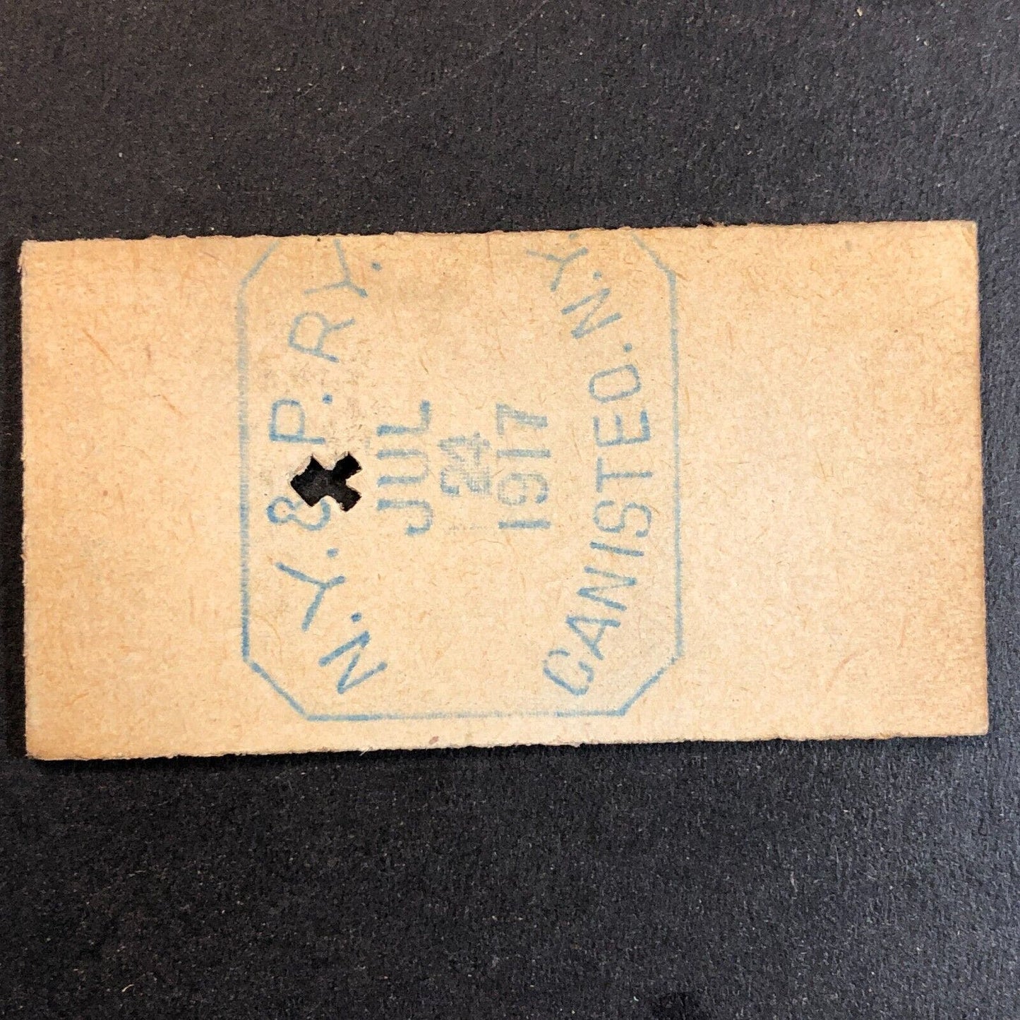 New York & Pennsylvania Railroad July 24 1917 Whitesville, NY Ticket #18280