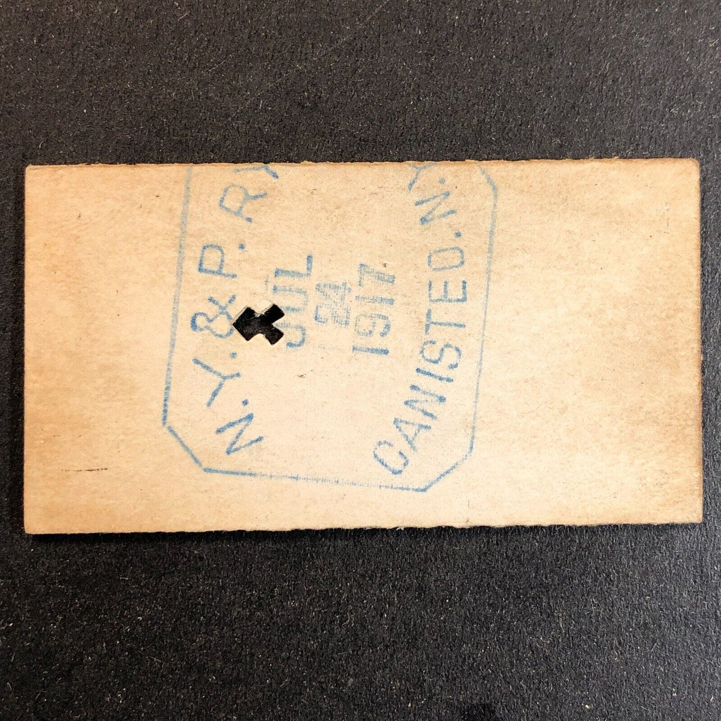 New York & Pennsylvania Railroad July 24 1917 Bennetts, NY Ticket #11834