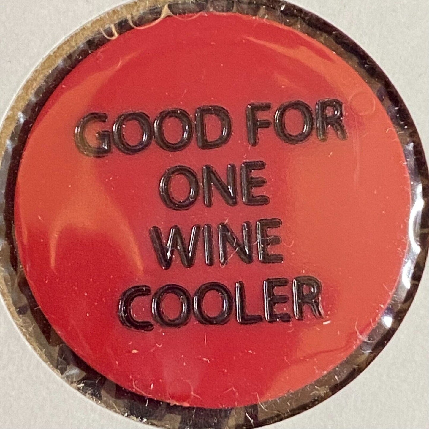 Hostetter Club Hostetter, PA c1980-90's Plastic "G/F One Wine Cooler" Token