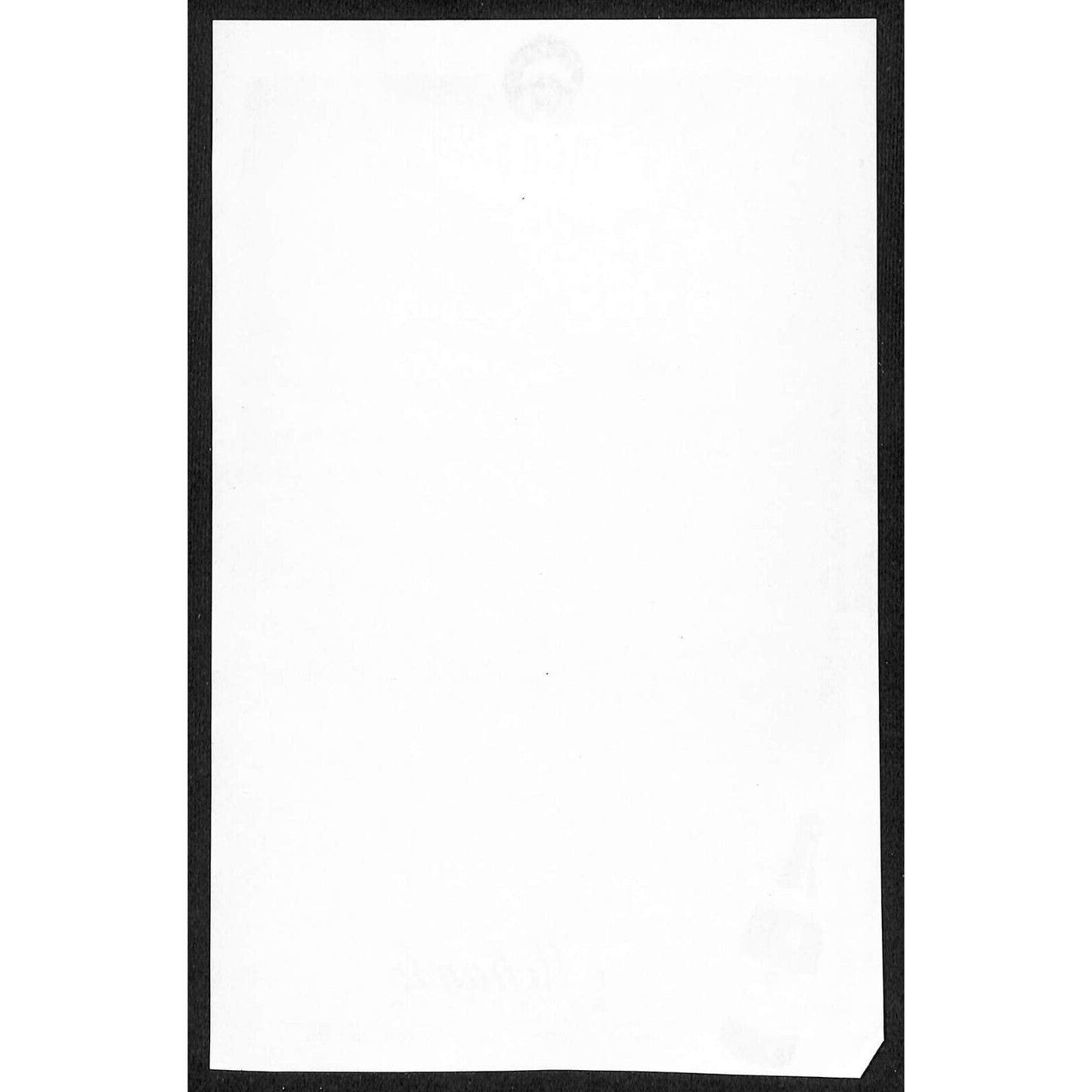 Mohawk Beverages Pittsfield, MA Unused Menu Stationary Sheet c1950's