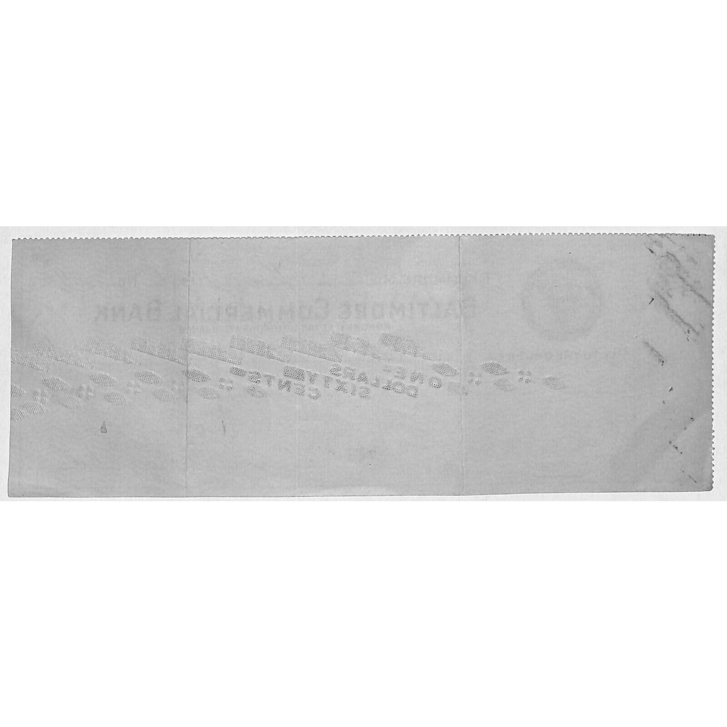 Baltimore Commercial Bank 1936 Bank Check #246