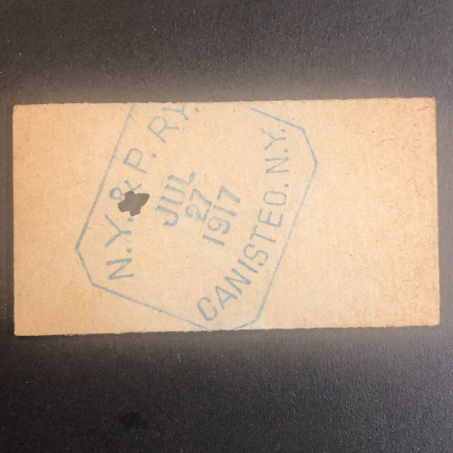 New York & Pennsylvania Railroad July 27 1917 Rexville, NY Ticket #30268