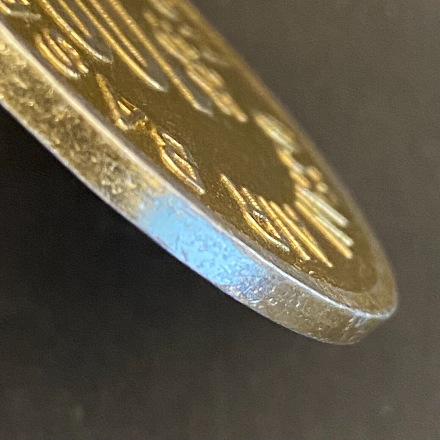 Korea Osan Air Base NCO Open Mess $1 Gold Alum Military Token 40mm Scarce (#1)