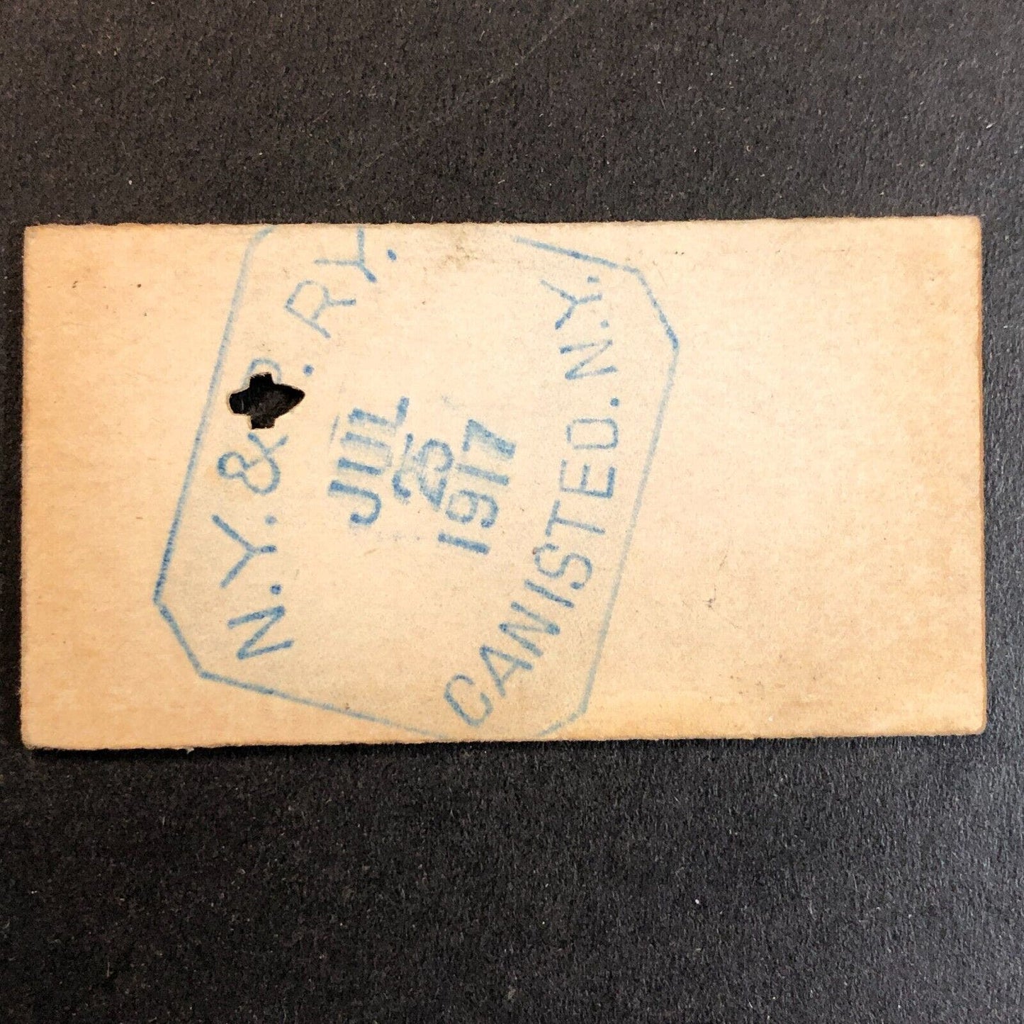 New York & Pennsylvania Railroad July 25 1917 Genesee, PA Ticket #10747