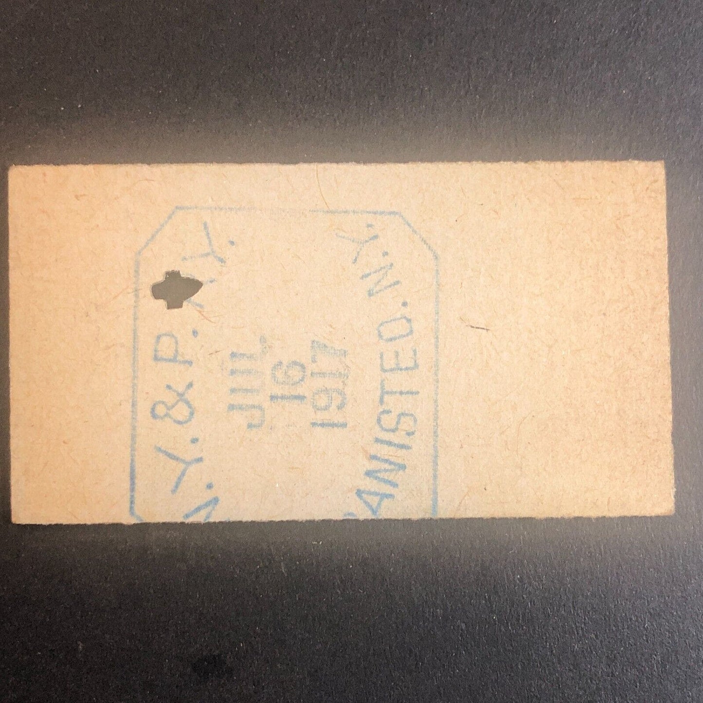 New York & Pennsylvania Railroad July 16 1917 Rexville, NY Ticket #30235