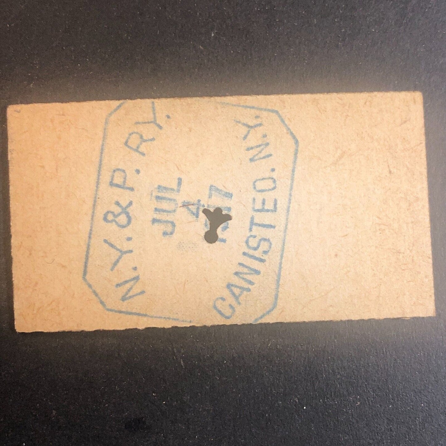 New York & Pennsylvania Railroad July 4 1917 Rexville, NY Ticket #30198