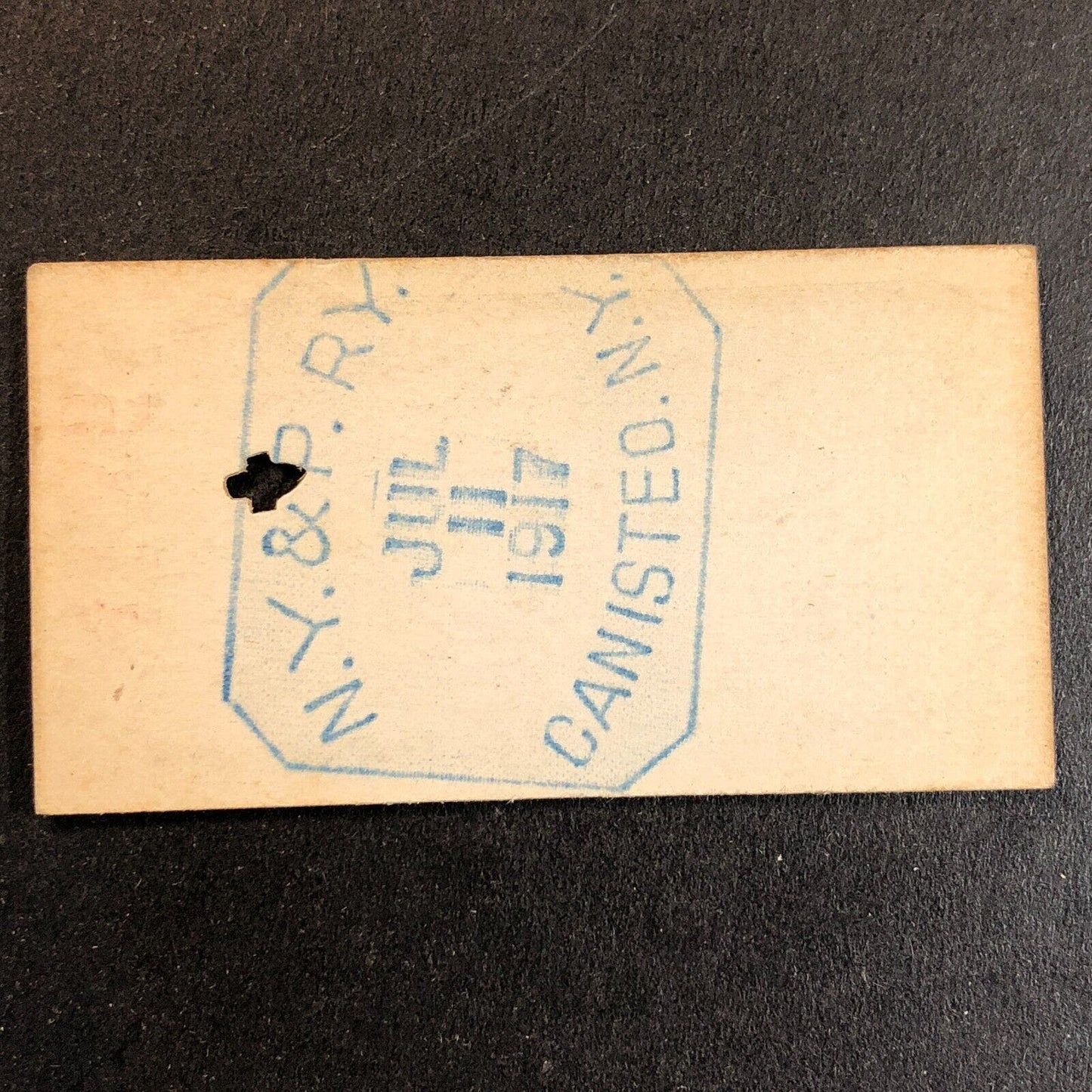 New York & Pennsylvania Railroad July 11 1917 Oswayo Ticket #4184 Scarce
