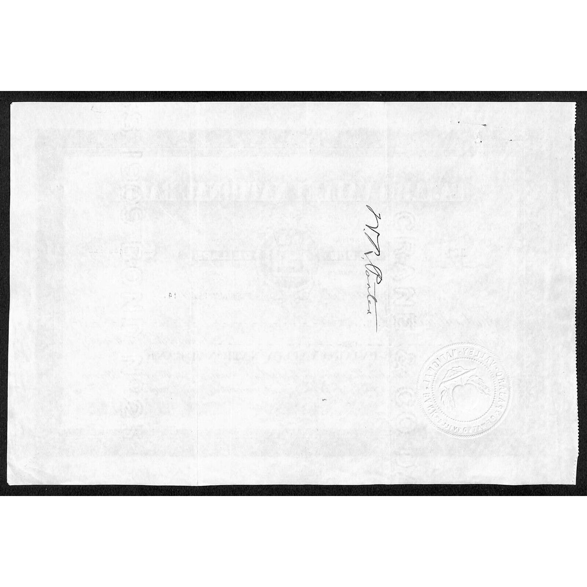 Pajaro Valley National Bank Watsonville, CA 1914 Stock Certificate W.R. Porter