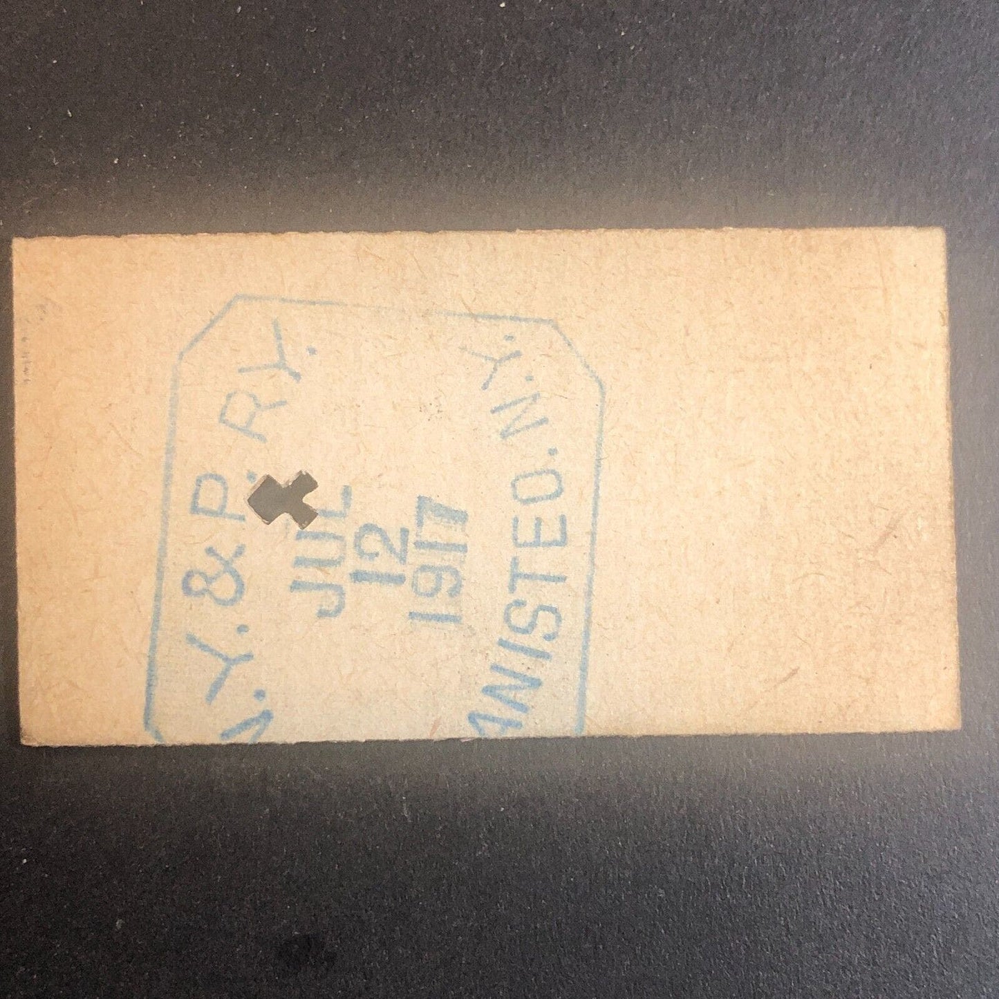 New York & Pennsylvania Railroad July 12 1917 Rexville, NY Ticket #30223