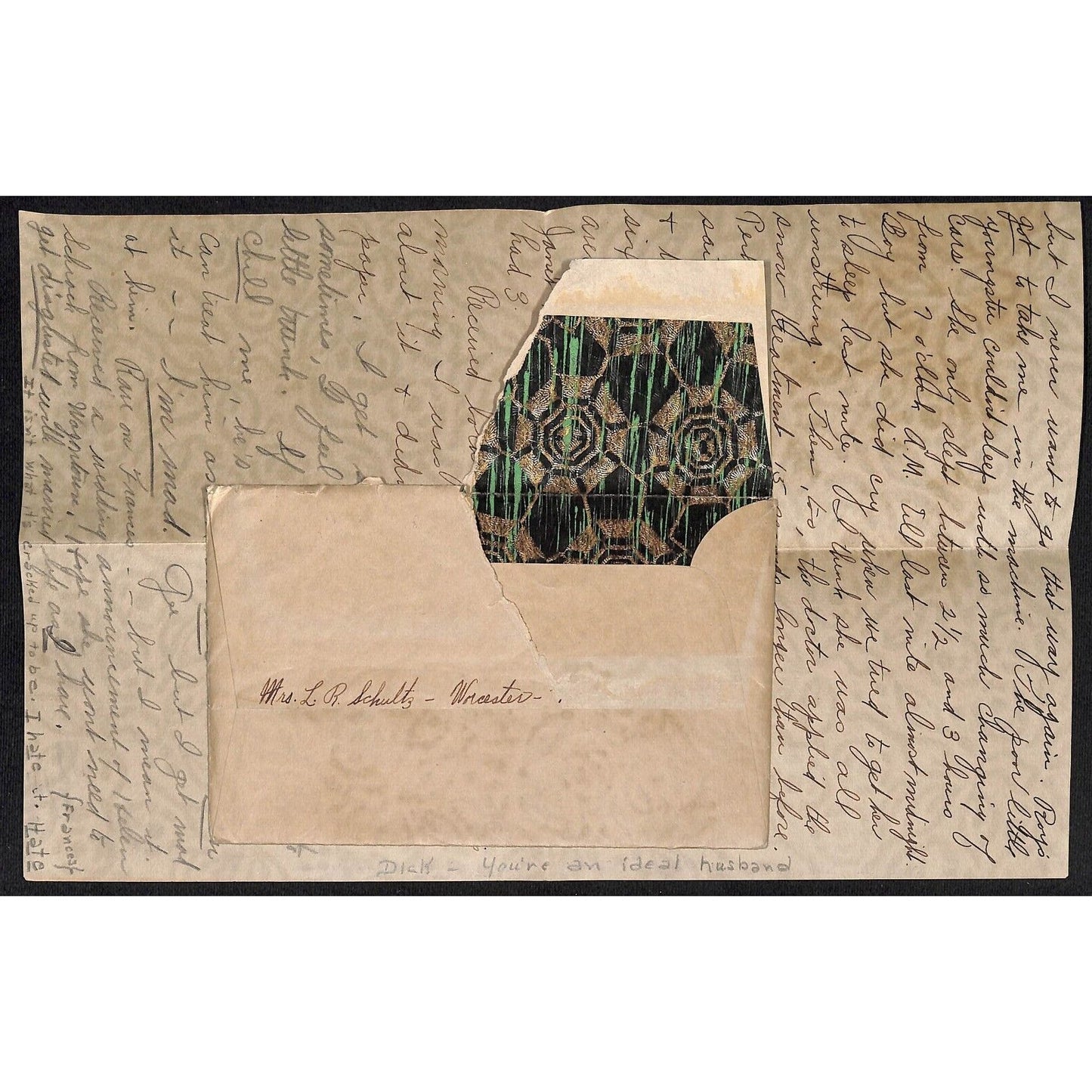1929 Ethel & Dick Householder ALS Correspondence Ontario on Cool Stationary