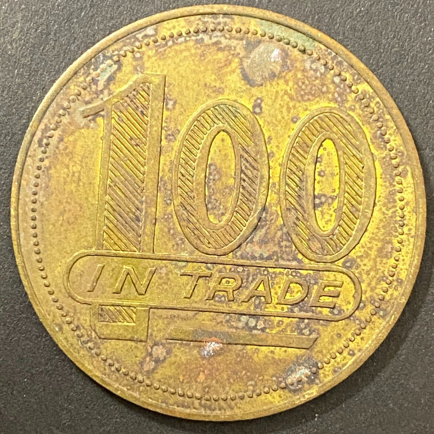 Fort Polk NCO Open Mess G/F $1 in Trade Token Brass Louisiana 35mm (#7)
