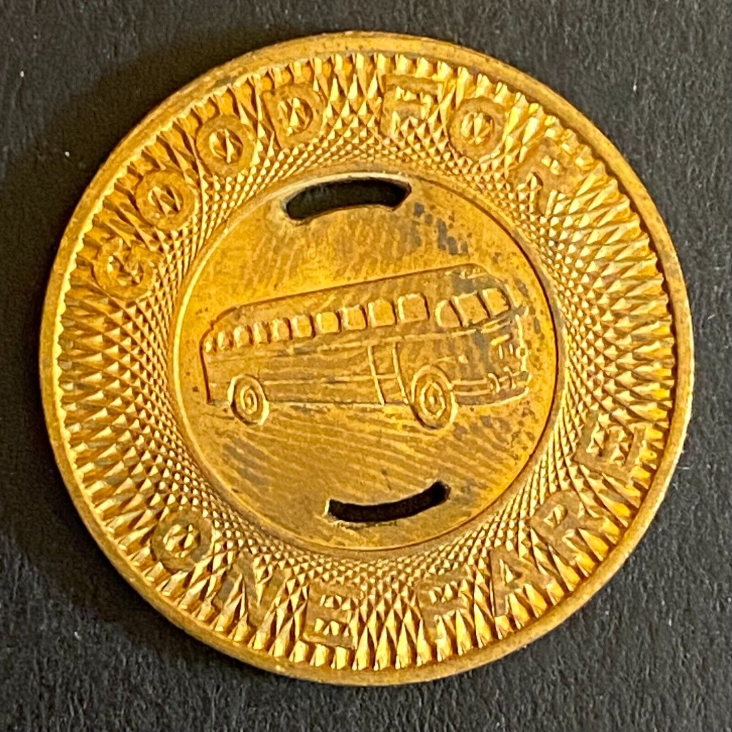 Northern Transit Company G/F One Fare Bus Bronze c1953 Transit Token 23mm
