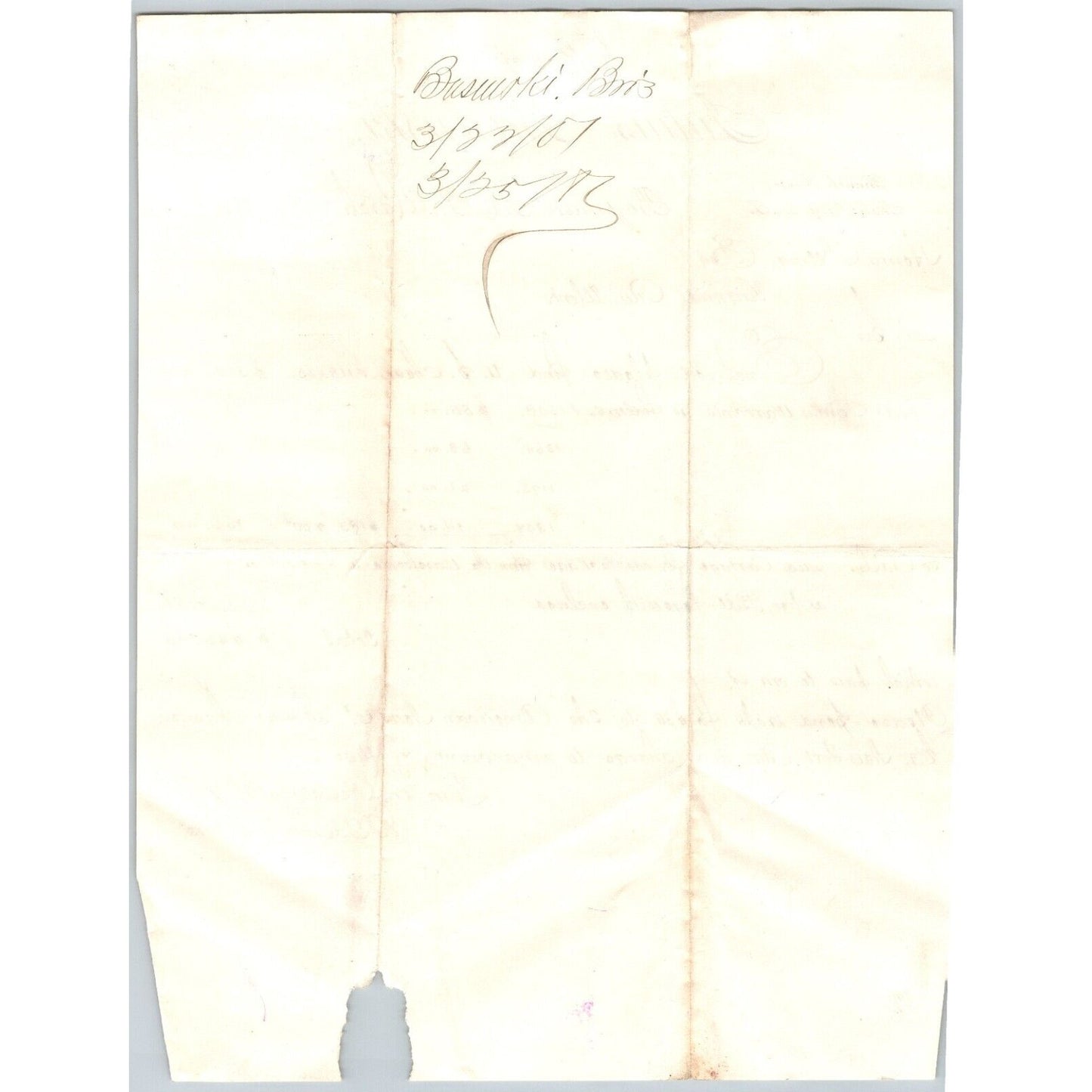 Julius Basinski (Stationers) Bozeman, MT 3/22 1881 ALS Letterhead Henry Elling*