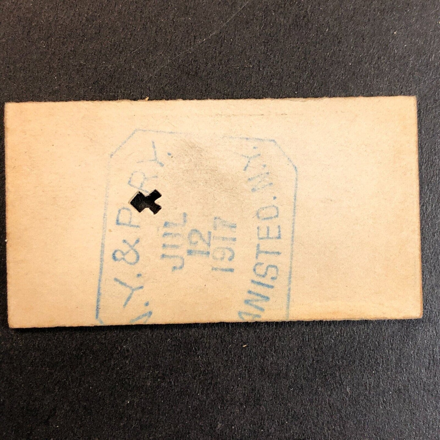 New York & Pennsylvania Railroad July 12 1917 Genesee, PA Ticket #10734