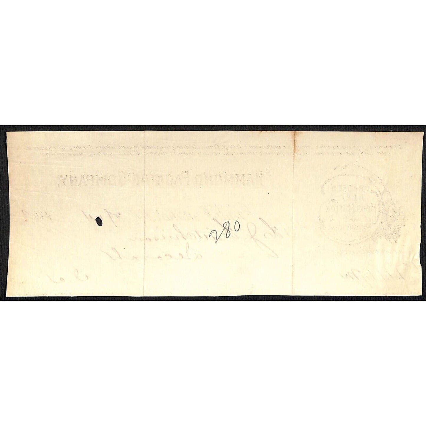 Hammond Packing Co. South Omaha, NE HJ Hutchinson Decorah, IA* Cut 1899 Billhead
