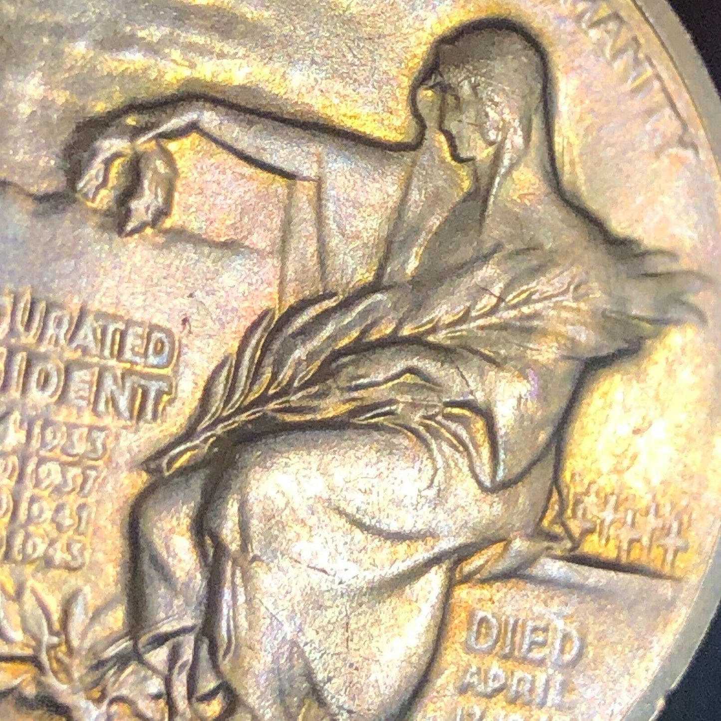 Franklin Delano Roosevelt In Memoriam Medallion 34mm 17g VGC