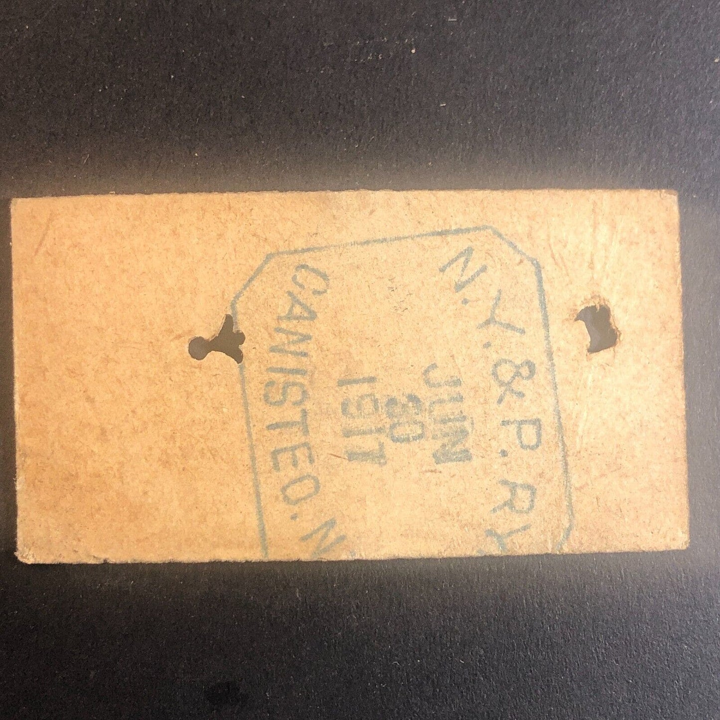 New York & Pennsylvania Railroad July 30 1917 Greenwood, NY Ticket #53428