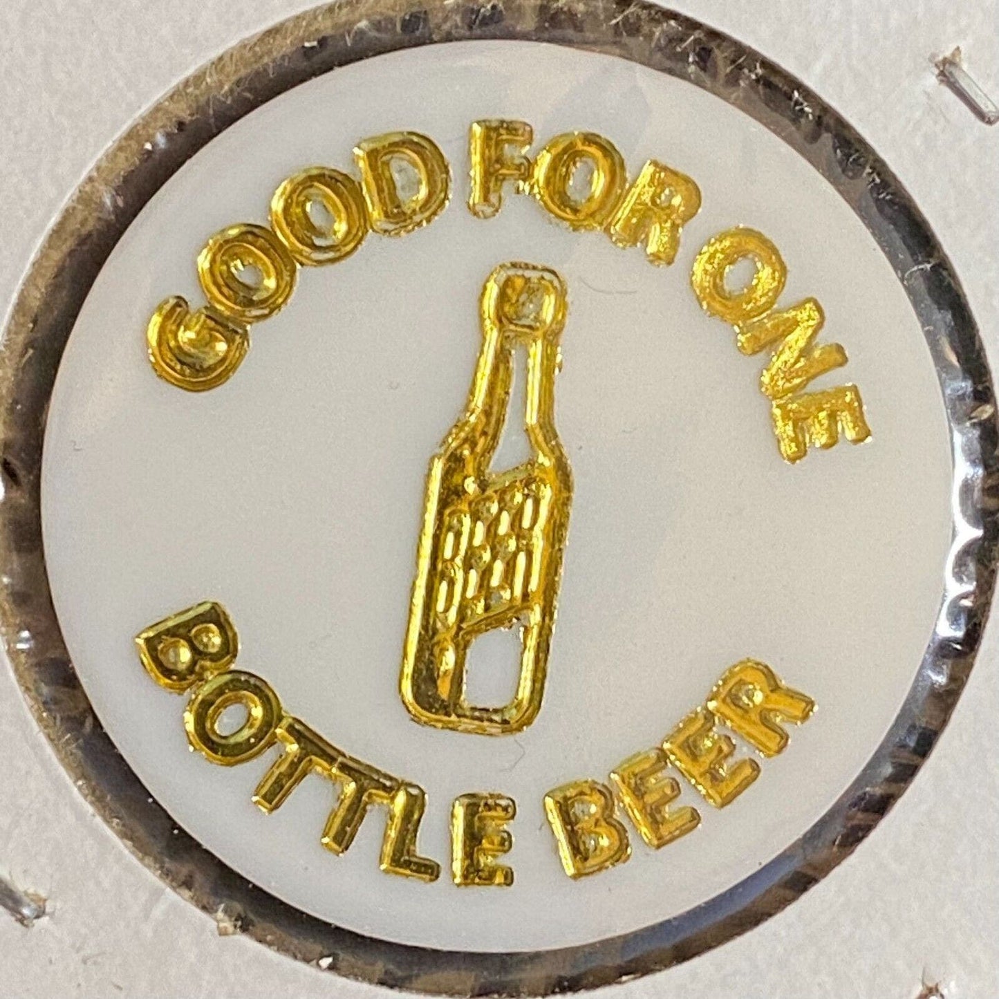 Milton, PA Arm Bar c1998 Plastic Token "G/F One Bottle Beer"