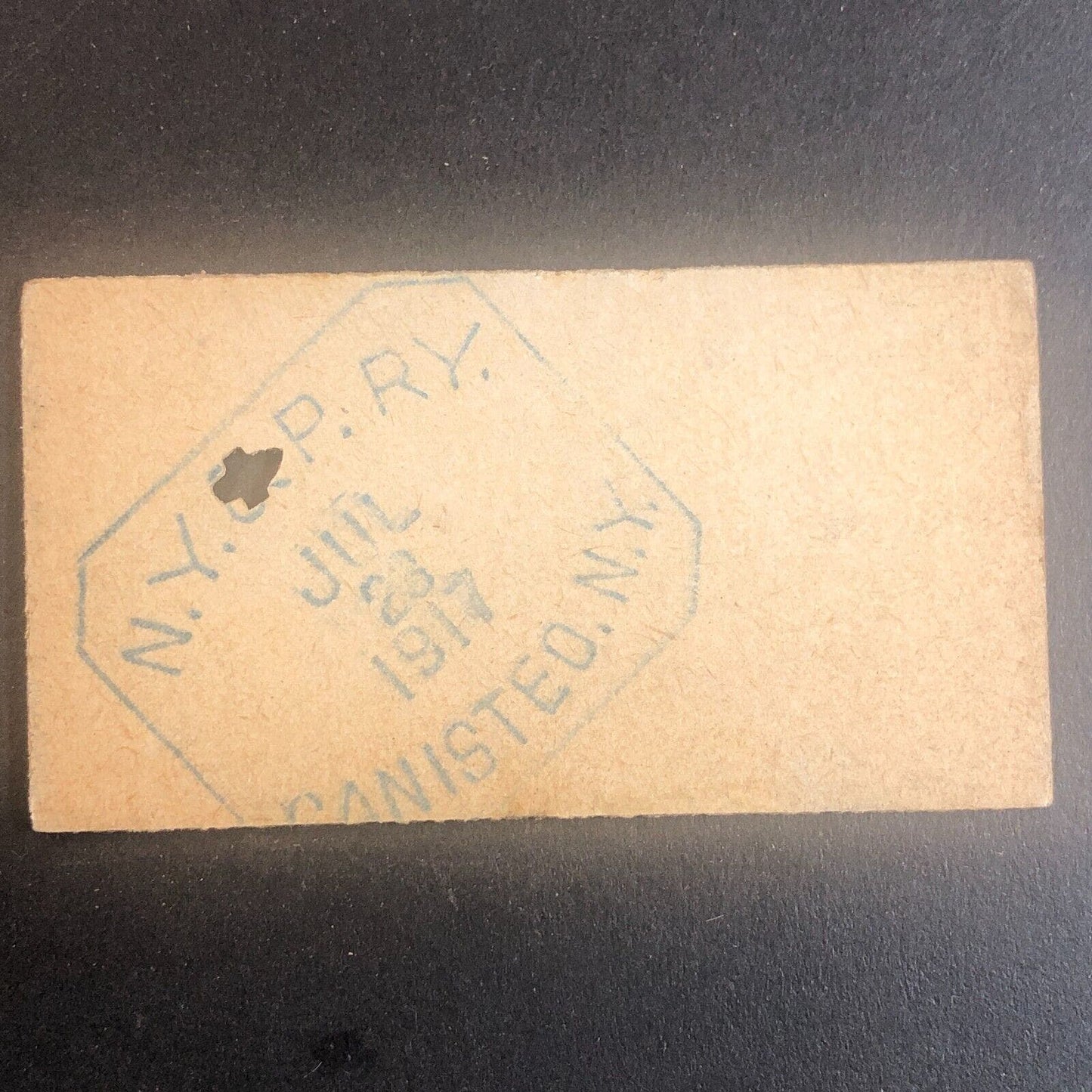 New York & Pennsylvania Railroad July 23 1917 Greenwood, NY Ticket #53599