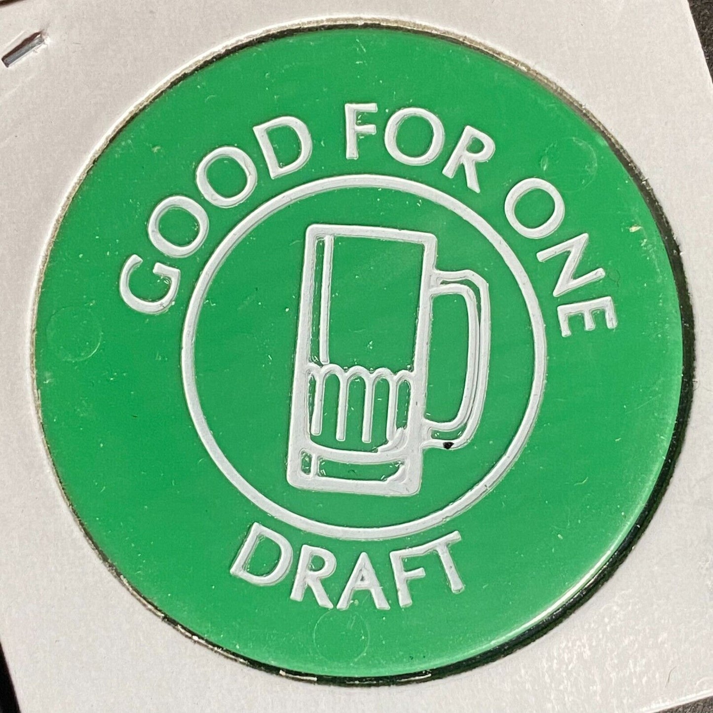 Carbondale, PA Moran's Tavern Plastic Token G/F One Draft Clover