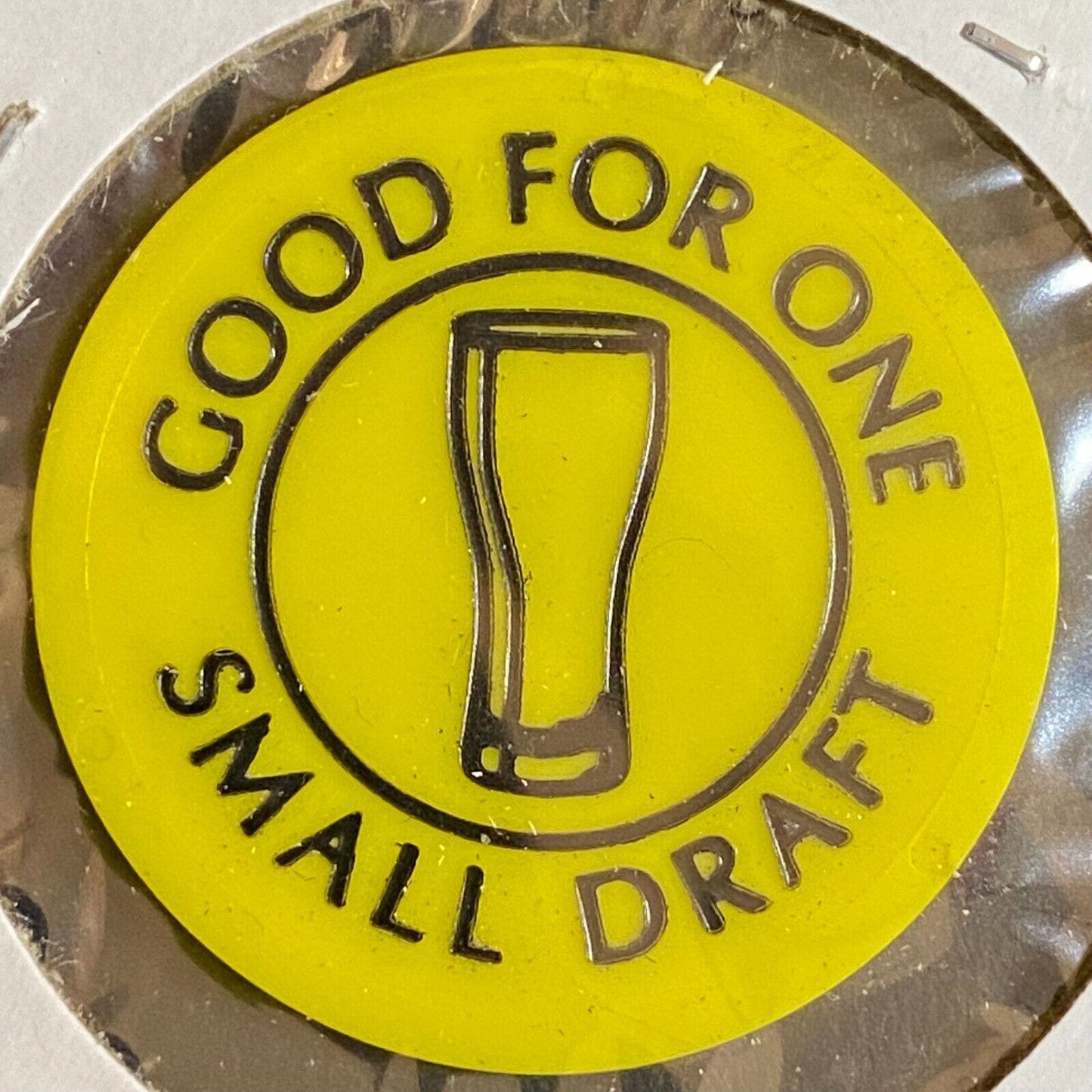 McClelland, PA Double T Bar Grill c1990's? Plastic Token G/F One Small Draft