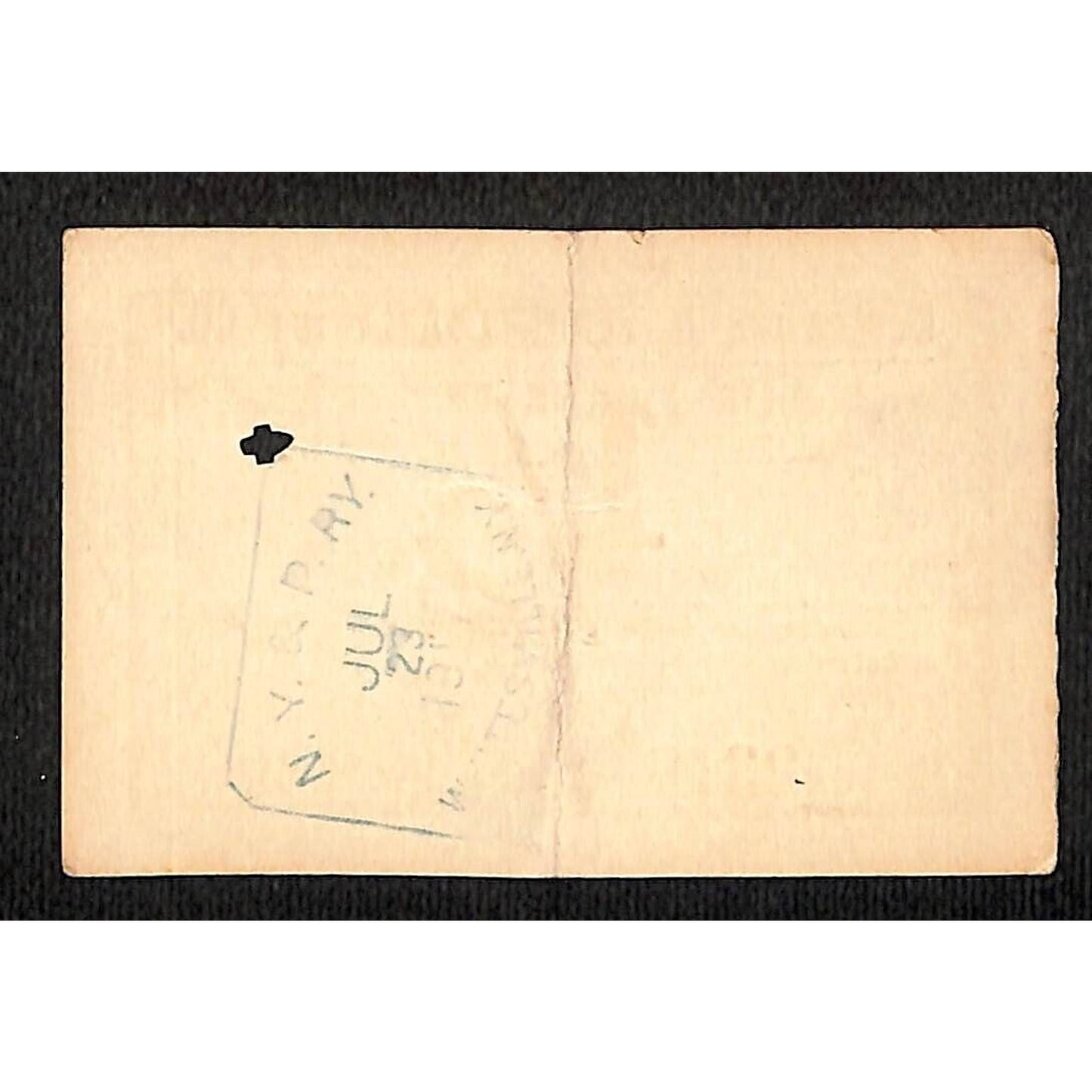 New York & Pennsylvania Ry 1917 "Large" Half Fare Ticket Whitesville, NY #2315