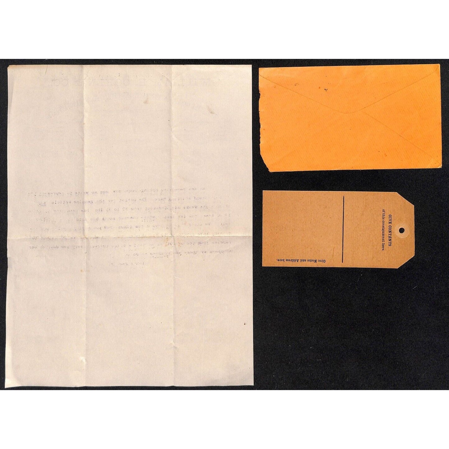 1902 William H. Cohen Merchants Washington St. NYC ALS Letterhead, Cover and Tag