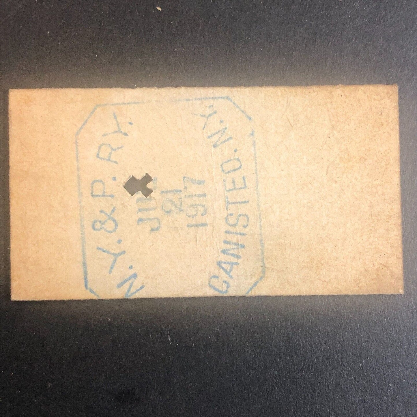 New York & Pennsylvania Railroad July 21 1917 Rexville, NY Ticket #30252
