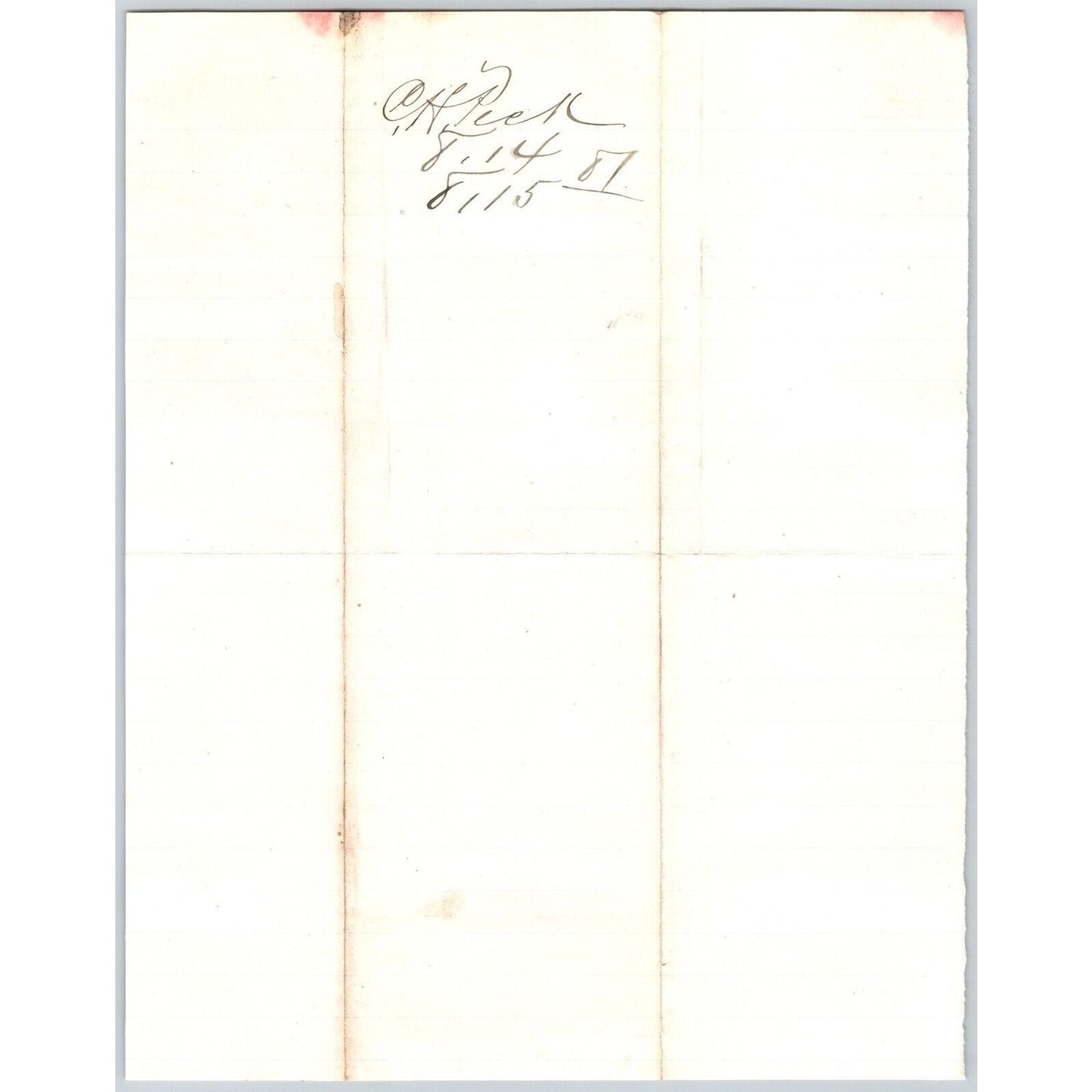 1881 C.H. Peck Red Bluff, MT ALS to Henry Elling* Virginia City, MT re: Payments