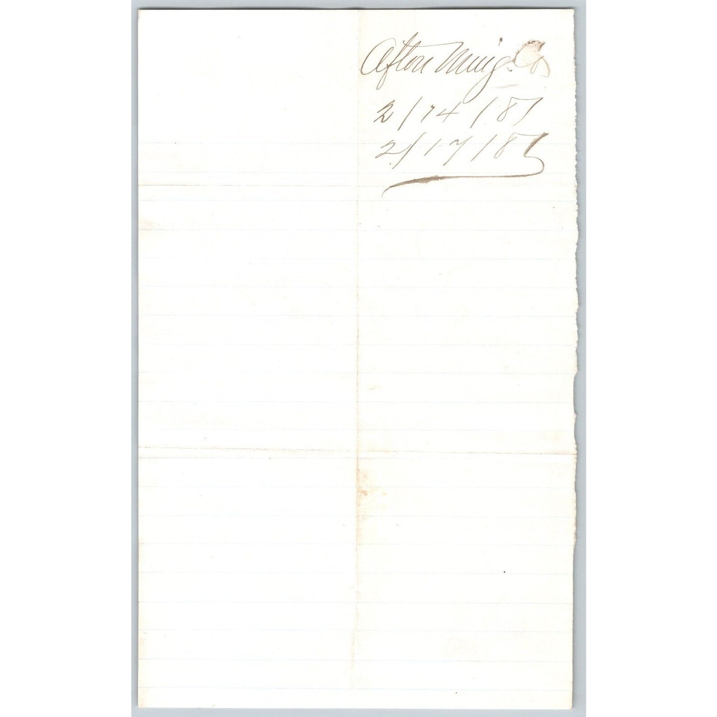 1881 Alton Mining Co. Meadow Creek ALS to Henry Elling* Payments
