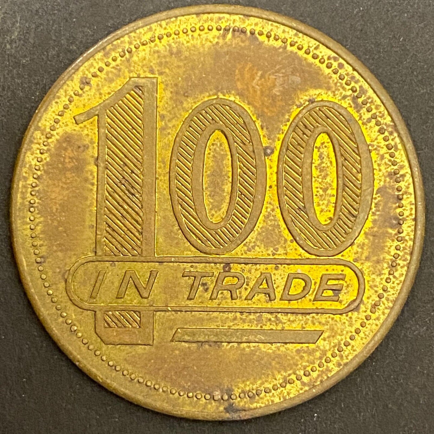 Fort Polk NCO Open Mess G/F $1 in Trade Token Brass Louisiana 35mm (#8)