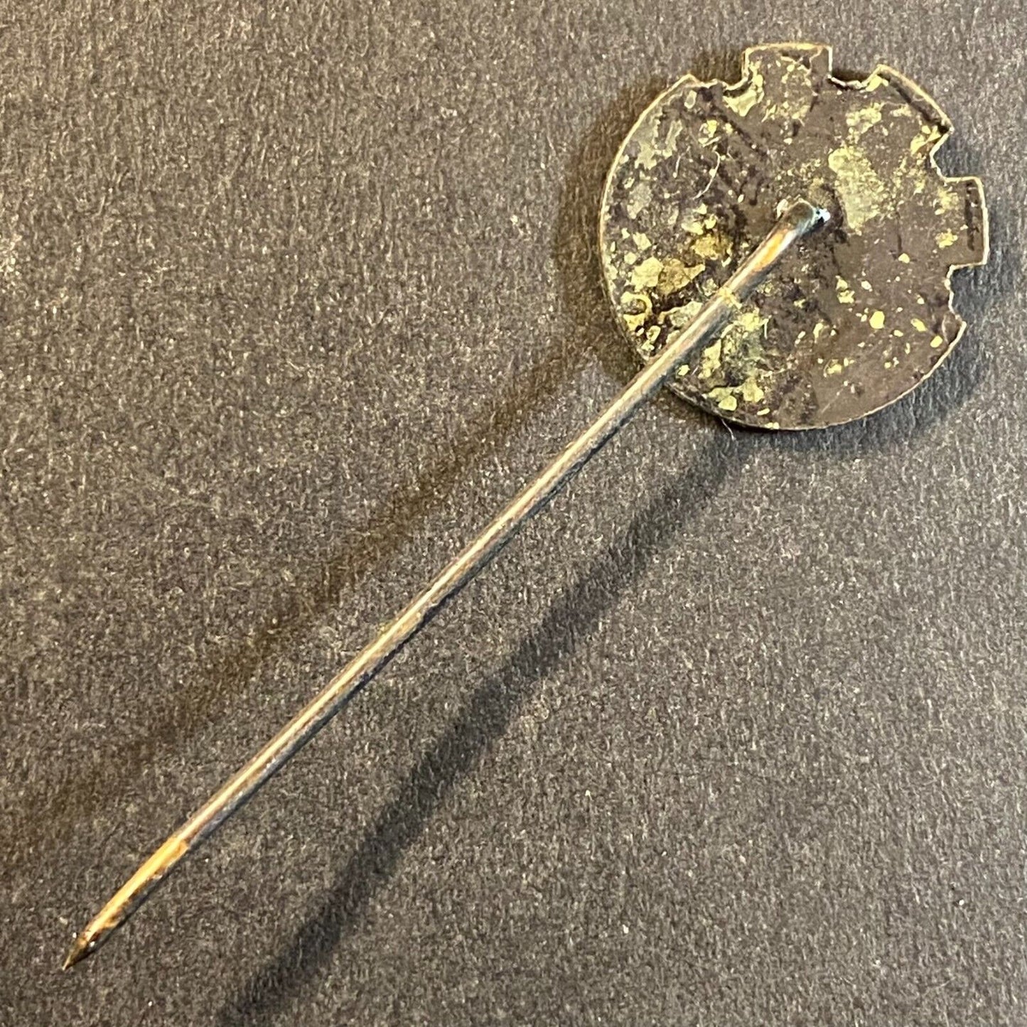 Russian USSR Soviet Vintage Lapel Stick Hat Pin - Equipment ? Well Worn