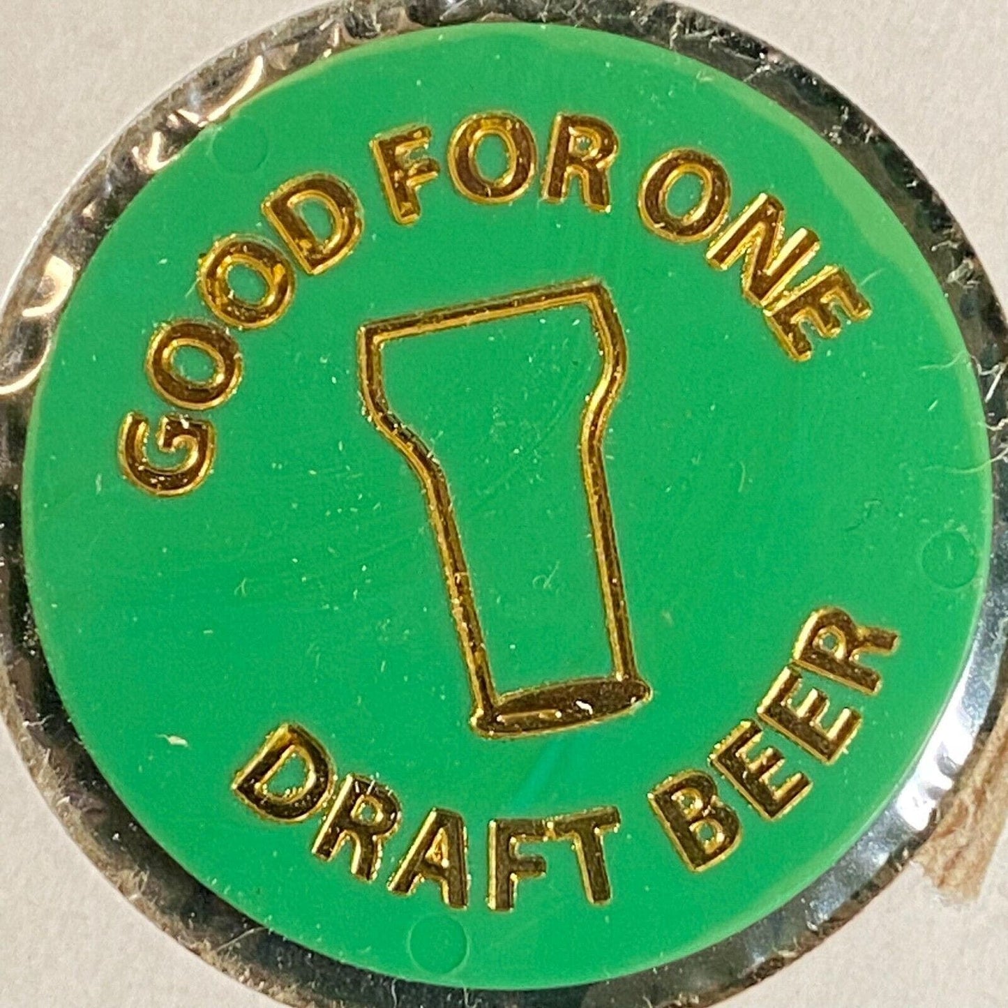 Jersey Shore Legion, PA AL Post 36 c1970's-80's Plastic "Draft Beer" Token
