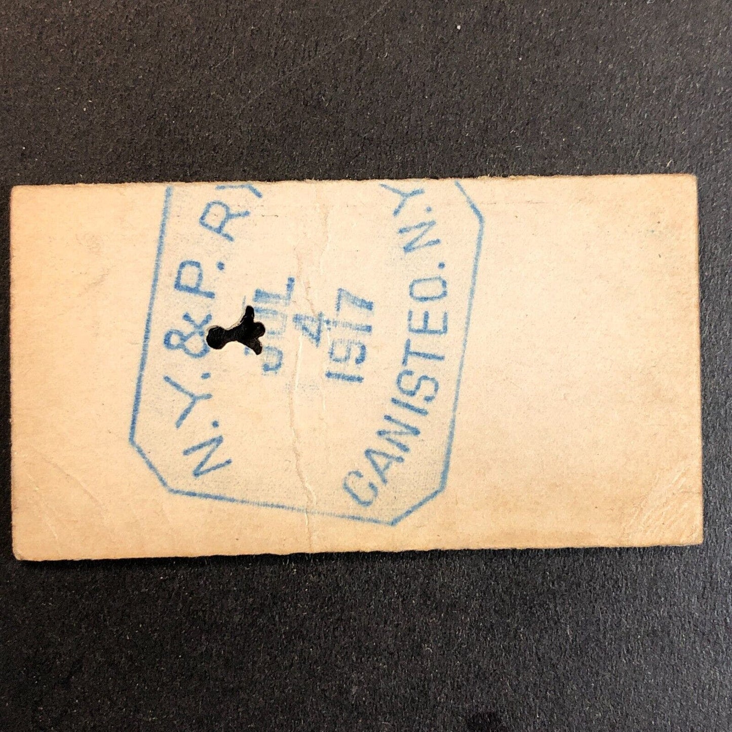 New York & Pennsylvania Railroad July 4 1917 Genesee, PA Ticket #10722