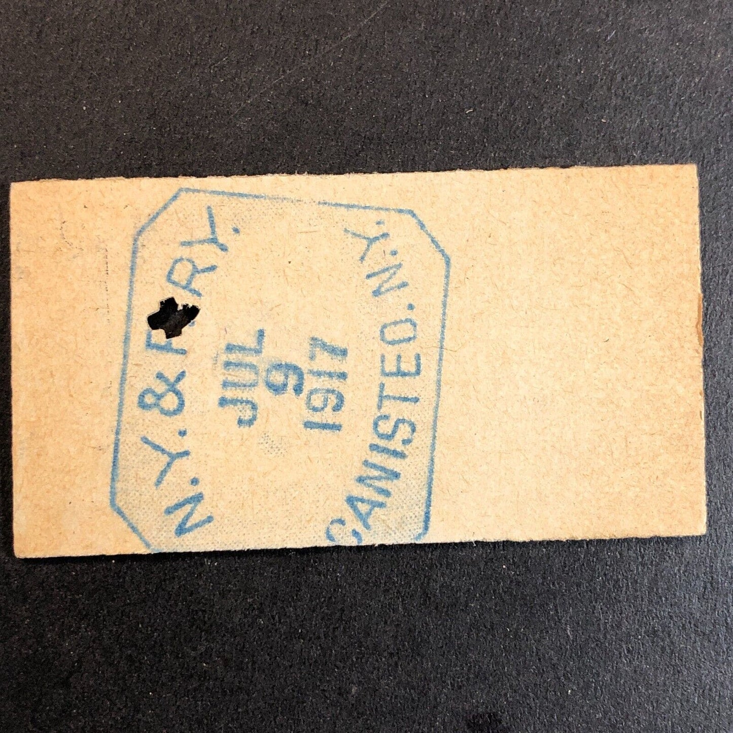 New York & Pennsylvania Railroad July 9 1917 Whitesville, NY Ticket #18230