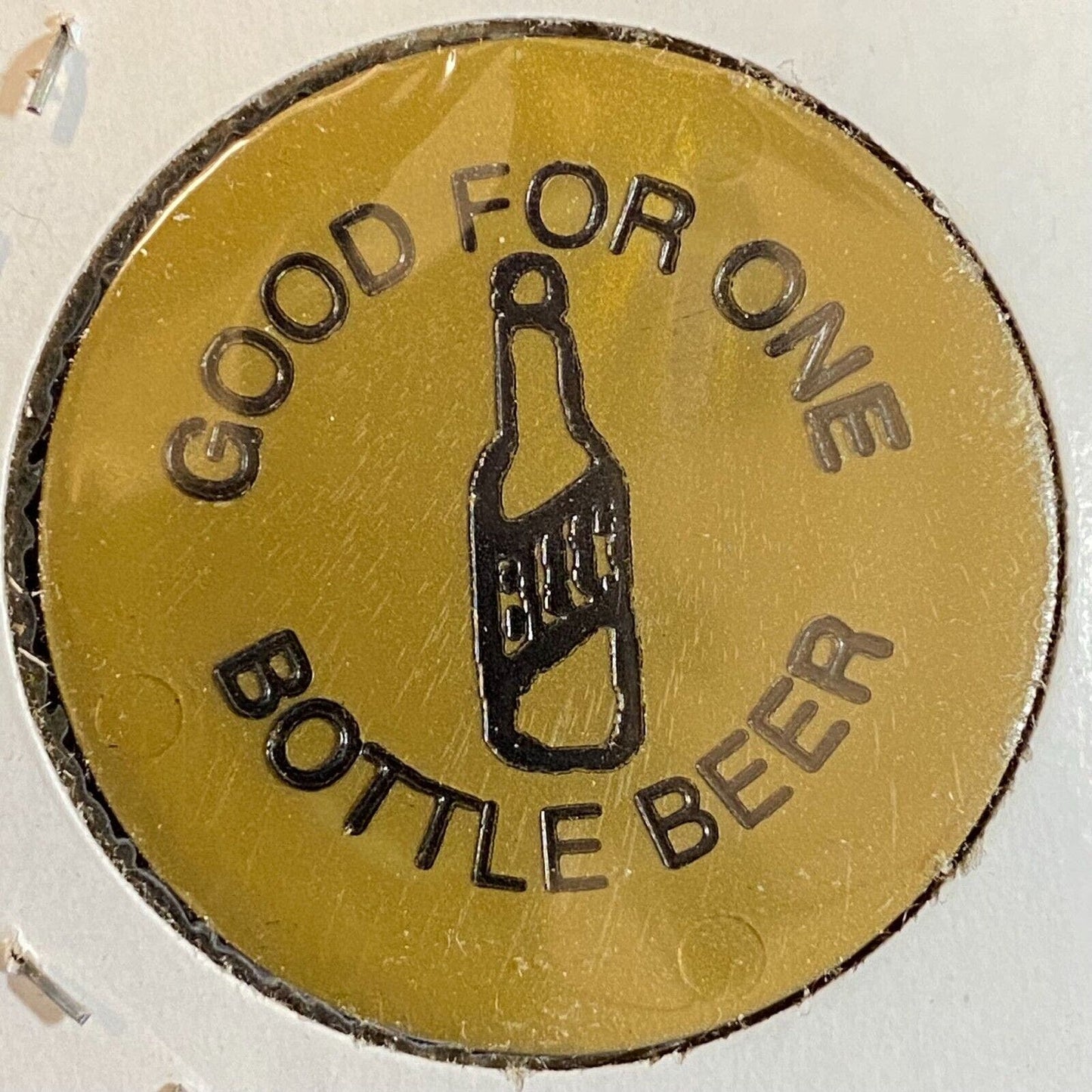 Monessen, PA Firemen's Club #1 c1980's-90's Plastic Token G/F One Bottle Beer
