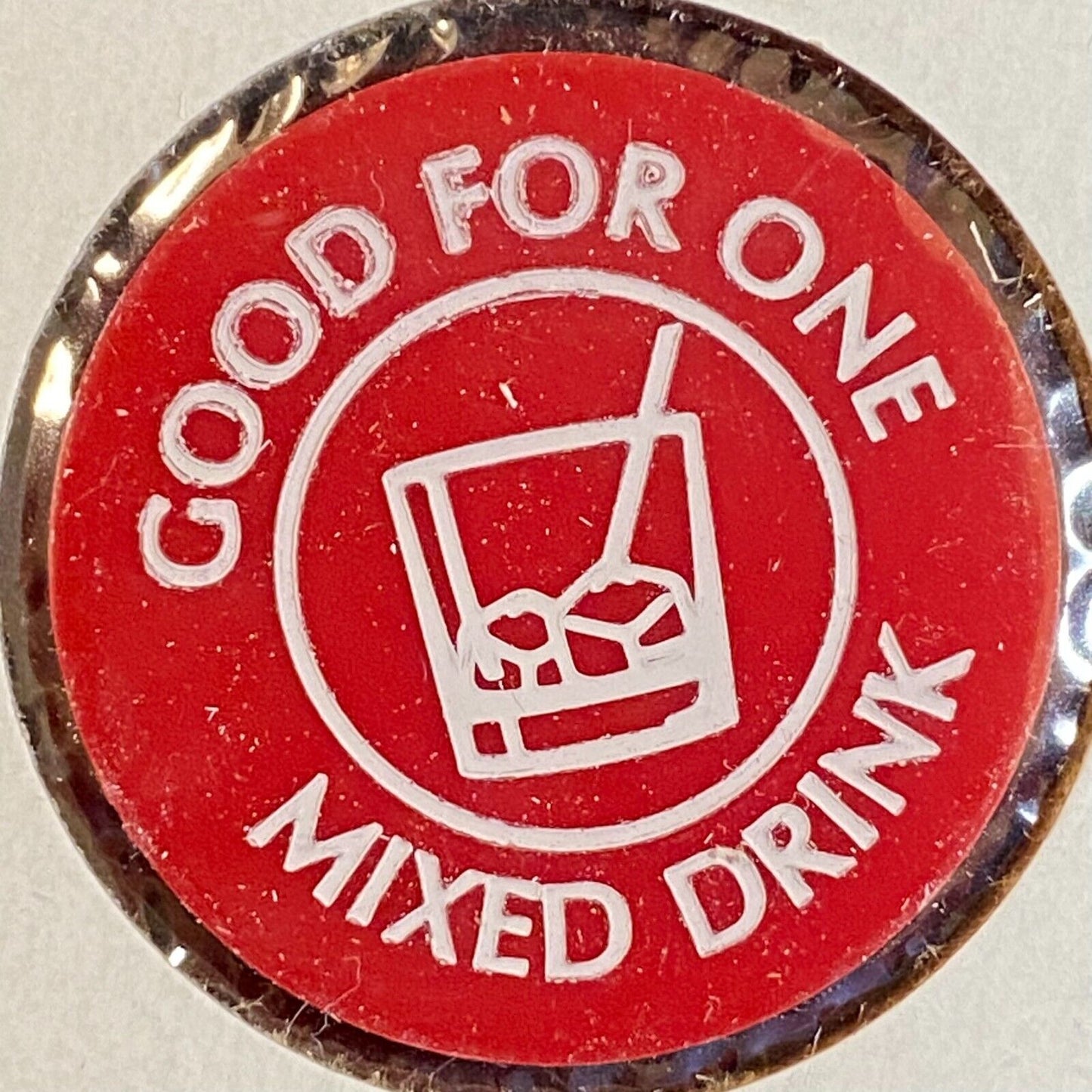 Mill Village, PA The Village Tavern Plastic Token Good For One Mixed Drink