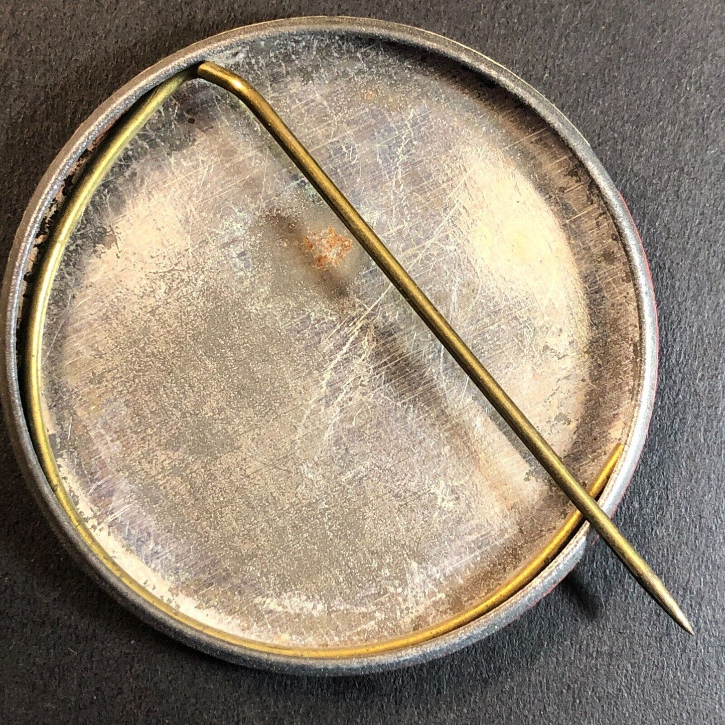 National Cheese Week Nov. 11-17 Steel Pinback Button c1935-45 1 7/8"