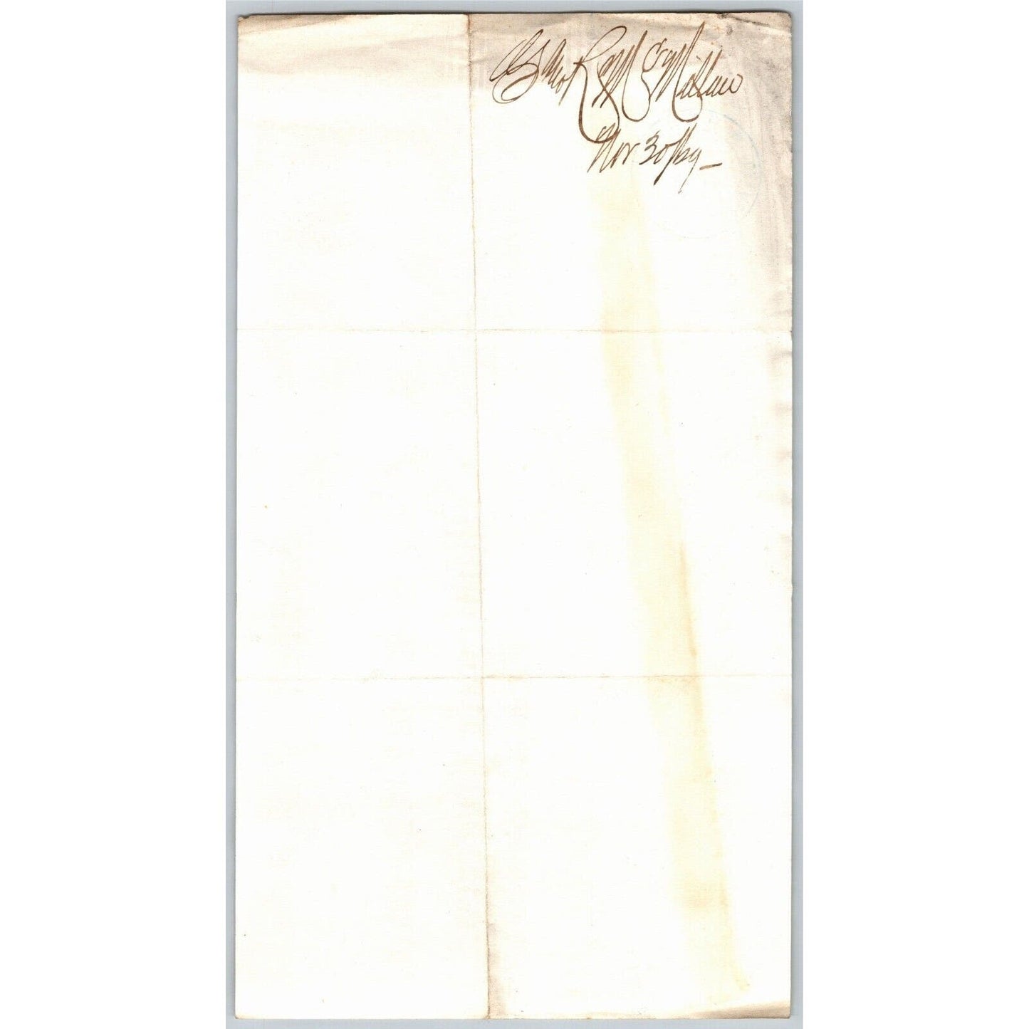 Detroit Letterhead C. & R. Mc Millan Wholesale Grocers 1869 w/ Building Vignette