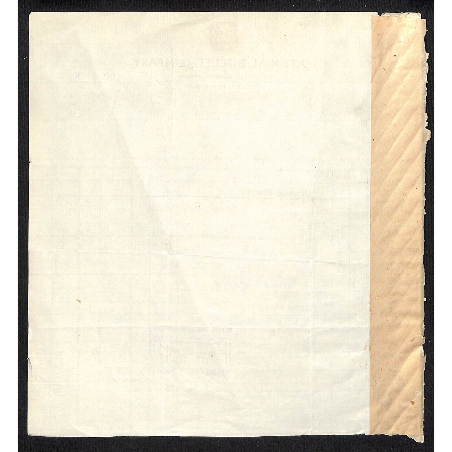 Helena, MT National Biscuit Co. Uneeda Fig Newton 1909 Buford* Billhead
