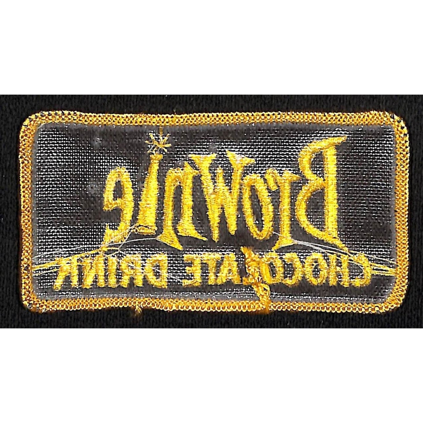 Brownie Chocolate Drink Embroidered Soda Patch c1960's-70's Scarce VGC